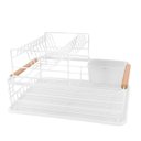 Ver imagem 4 de Escorredor de Louças Duplo 2 Andares 44x31x24cm - Branco
