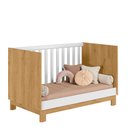 Ver imagem 4 de Berço Mini Cama Qencanto Slim 4315 Qmovi Freijó Branco Acetinado