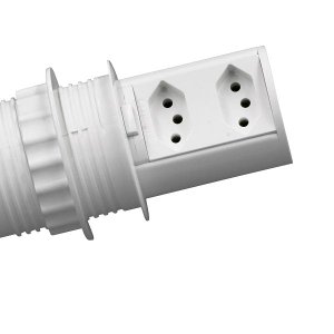 Torre De Tomada Embutir Pop 2 Tomadas 10a Branco