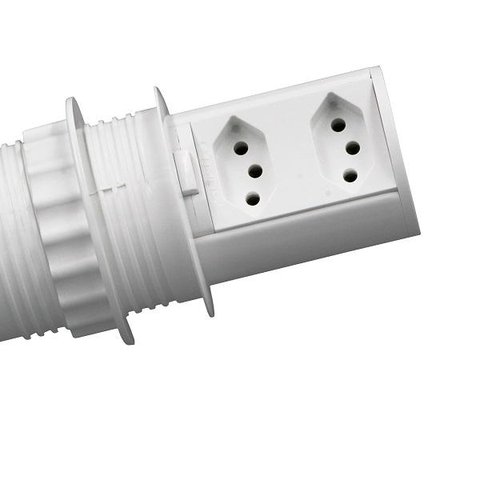 Torre De Tomada Embutir Pop 2 Tomadas 10a Branco