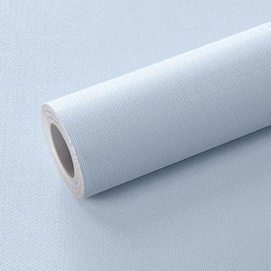 Papel de Parede Adesivo Lavavel Texturizado Linho Azul Claro 5m Open Star 33008