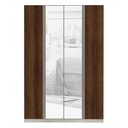 Ver imagem 1 de Guarda-roupa Solteiro Luciane 4 Portas 3 Gavetas Prime Plus Alumínio com Espelho 160 Cm
