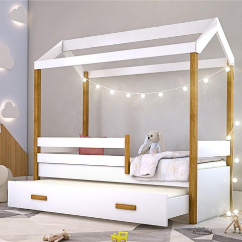 Bicama Montessoriana Exclusiv Solteiro com Fio de Luz