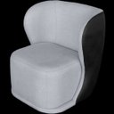 Ver imagem 4 de Kit 2 Poltronas para Sala e Escritório Base Giratória Corven Corino Preto/Linho Cinza