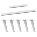 Ver imagem 1 de Kit 2 Puxadores com 5 Pés Palito Retrô para Balcão Cozinha 105cm Veneza Multimóveis Mp2306