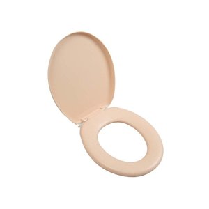 Assento sanitário almofadado Oval salmão 1 Astra