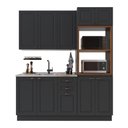 Ver imagem 2 de Armário de Cozinha Modulada Compacta Fidelitá Nara 100% MDF 3 Peças 190cm 10 Portas 2 Gavetas sem