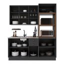 Ver imagem 3 de Armário de Cozinha Modulada Compacta Fidelitá Nara 100% MDF 3 Peças 190cm 10 Portas 2 Gavetas sem