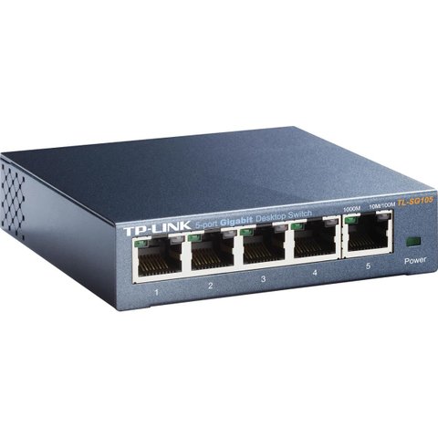 Switch 5 Portas Gigabit de Mesa Tl-sg105 Smb