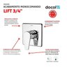 Acabamento Para Registro Docol Lift Monocomando 3/4" Cromado - 4
