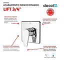 Ver imagem 4 de Acabamento Para Registro Docol Lift Monocomando 3/4" Cromado