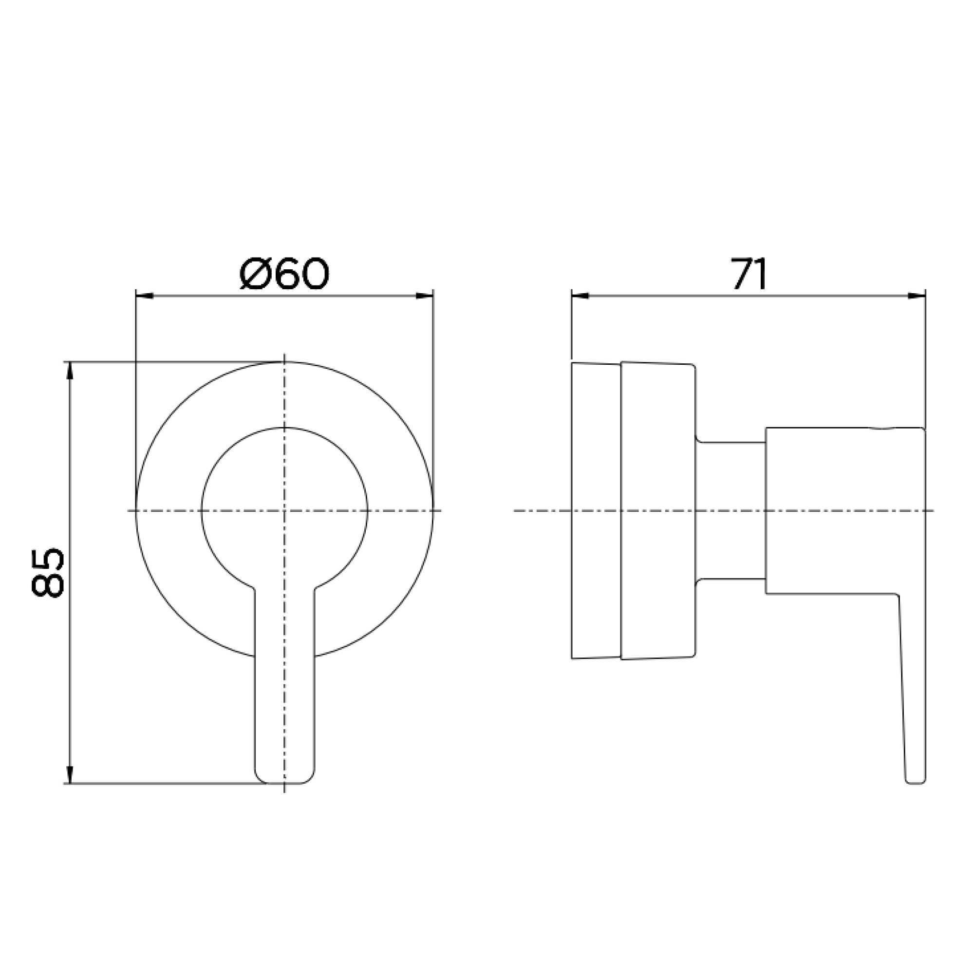 Acabamento para Registro Deca e Similares 3/4 Gali Docol Cromado - 3