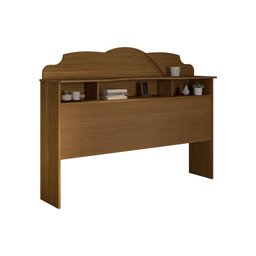 Cabeceira Casal Cama Box 1,40m com Nicho Cristal - Amêndoa - 2