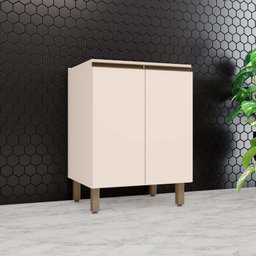 Balcão Cozinha 60cm Henn Connect MDF 2 Portas sem Tampo Modular Armário Inferior Moderno - 2 Balcão Cozinha 60cm Henn Connect MDF 2 Portas sem Tampo Modular Armário Inferior Moderno - 2