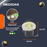 Kit 10 Mini Balizador Branco Frio 6000k Led P/ Chão Jardim 3w Embutir Blindado Solo - 9