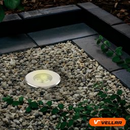 Kit 10 Mini Balizador Branco Frio 6000k Led P/ Chão Jardim 3w Embutir Blindado Solo - 4