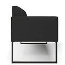 Ver imagem 7 de Sofá Namoradeira Base Industrial Preto Marisa Veludo Preto D03 - D'Rossi