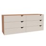 Cômoda Porto 6 Gavetas Freijó/creme - Politorno - 2