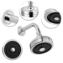 Ver imagem 2 de Ducha Chuveiro Articulável Gás e Solar Auto Limpante Cromado