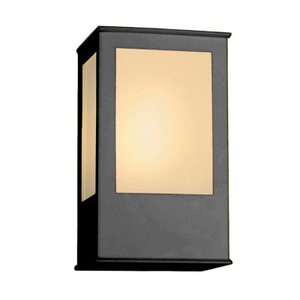 Arandela Bolt para 1 lâmpada quadrada 20W E27 preta Ideal
