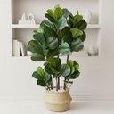 Ver mais imagens de 2 Plantas Fícus Artificial Silicone Árvore Decorativa para Casa, Escritório, Evento Luxo Permanente