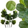 2 Plantas Fícus Artificial Silicone Árvore Decorativa para Casa, Escritório, Evento Luxo Permanente - 3