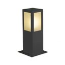 Ver imagem 1 de Balizador de alumínio para 1 lâmpada E27 quadrado 30cm 20W preto Ideal