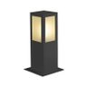 Balizador de alumínio para 1 lâmpada E27 quadrado 30cm 20W preto Ideal - 1