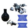Jarra Porta Shoyu Amassada Sushi Azul Mesclado com Bico Dosador - 5