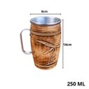 Ver imagem 6 de Copo Madeira e Alumínio 250ml Sudeste Rústico