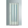 Porta Sanfonada de PVC Translucida 210x60cm com Trinco Bianco Patina Bcf - 1