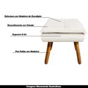 Ver imagem 5 de Puff Decorativo Pés Palito Charger Veludo Bege