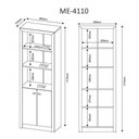 Ver imagem 2 de Conjunto para Home Office com 8 Peças Nogal Tecno Mobili