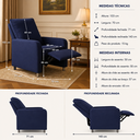Ver imagem 5 de Poltrona Reclinável Lefranbox Apolo Suede
