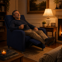 Ver imagem 6 de Poltrona Reclinável Lefranbox Apolo Suede