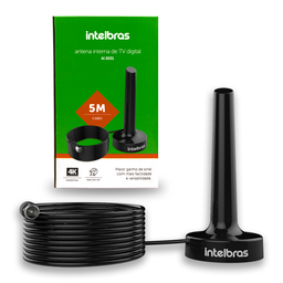 Antena Interna Tv Digital Intelbras Uhf Full Hdtv 4k Ai 2031 - 5