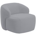 Ver imagem 1 de Poltrona Decorativa Fixa Orgânica Living Barolo L06 Veludo Cinza