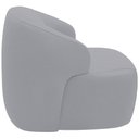 Ver imagem 2 de Poltrona Decorativa Fixa Orgânica Living Barolo L06 Veludo Cinza