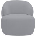 Ver imagem 5 de Poltrona Decorativa Fixa Orgânica Living Barolo L06 Veludo Cinza