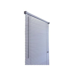 Persiana horizontal de PVC 100x130x2,5cm cinza Primafer