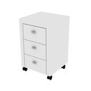 Ver imagem 3 de Gaveteiro 3 Gavetas Com Rodízios ME4108 Branco - Tecno Mobili