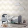 Papel de parede Chevron bege 52cm x 10m vinilizado Revex - 2