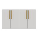 Ver imagem 3 de Aparador Buffet 4 Portas Viena V3604 Branco/Natural