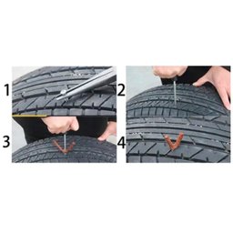 Kit Reparo para Pneus de Carros e Motos sem Câmera 6 Peças - 5