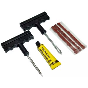 Kit Reparo para Pneus de Carros e Motos sem Câmera 6 Peças