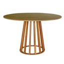 Ver imagem 2 de Conjunto Mesa de Jantar Redonda Talia Amadeirada Natural 120cm com 4 Cadeiras Marcela - Preto