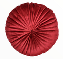 Ver imagem 1 de Almofada Redonda Veludo Rendy Vermelho
