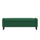 Ver imagem 2 de Recamier Bau Paris Base de Metal 1,40m Veludo Verde - Inova Decorações
