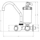 Ver imagem 5 de Torneira para cozinha de parede com filtro 1/4 de volta C40 cromada Esteves