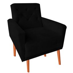 Kit Duas Poltronas Decotariva Sala de Estar Escritorio Lia Preto - 3